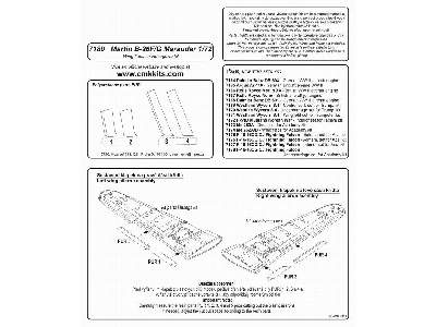 Martin B-26F/G Wing flaps set for Hasegawa - image 2