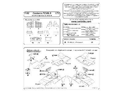 Canberra PR.Mk.9   Undercarriage bays1/72 for Airfix kit - image 2