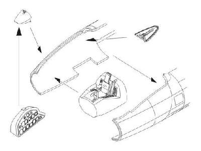 Canberra PR.Mk.9   Interior set 1/72 for Airfix kit - image 1