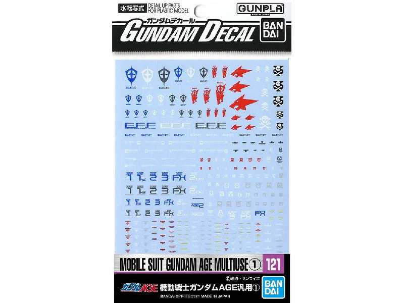 Gundam Decal 121 Ms Gundam Age Multiuse 1 - image 1