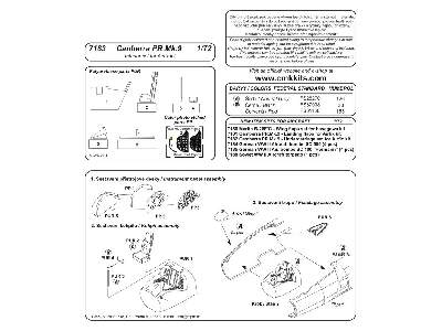 Canberra PR.Mk.9   Interior set 1/72 for Airfix kit - image 2