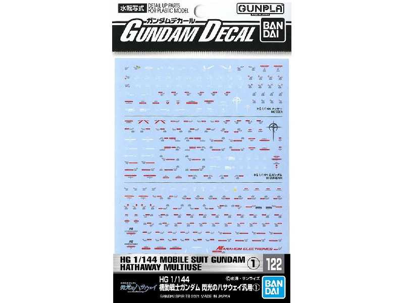 Gundam Decal 122 Ms Gundam Hathaway Multiuse 1 - image 1