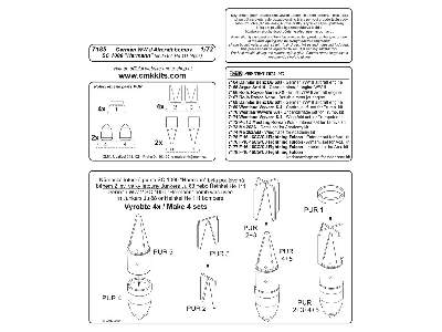 German WW II Aircraft bombs SC 1000 Herrmann) (4 pcs) 1/72 - image 2