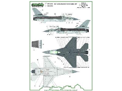 Netherlands F-16 Insignia's & Stencils Generic Set - image 2