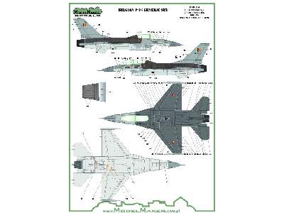 Belgian F-16 Insignias & Stencils-generic Set - image 2