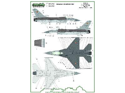 Belgian F-16 Insignias & Stencils-generic Set - image 3