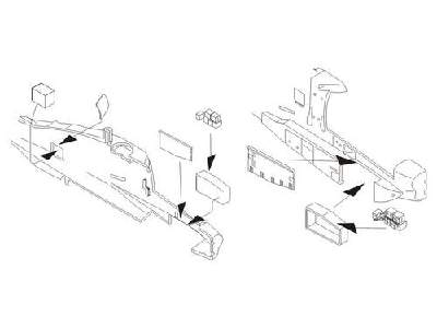 AH-64A  Avionics bays for 1/72 Academy kit - image 1