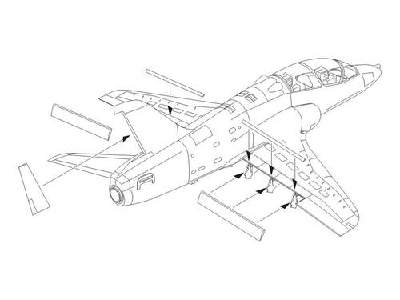 BAe Hawk 100 series  control surfaces 1/72 for Airfix kit - image 1