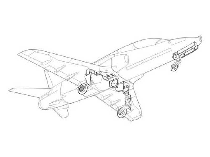 BAe Hawk 100 series  undercarriage set 1/72 for Airfix kit - image 1