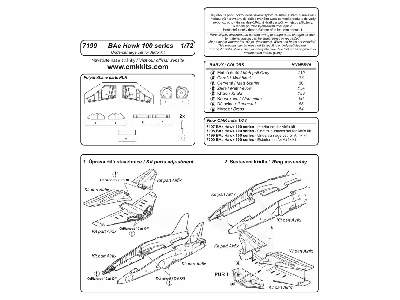 BAe Hawk 100 series  undercarriage set 1/72 for Airfix kit - image 2