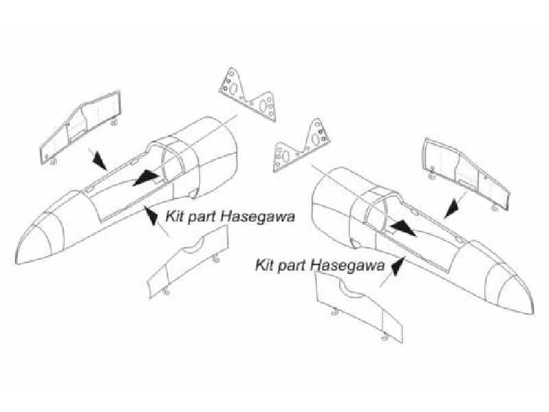 B-26F/G Marauder  Undercarriage Doors 1/72 for Hasegawa - image 1