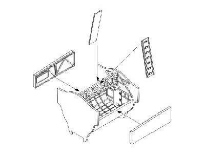 B-17G Flying Fortress  Bomb bay set 1/72 for Revell - image 1