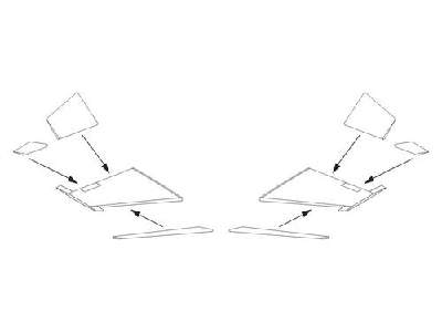 F-104G Starfighter  Control surfaces set 1/72 for Revell - image 1