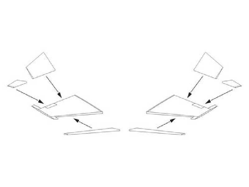 F-104G Starfighter  Control surfaces set 1/72 for Revell - image 1