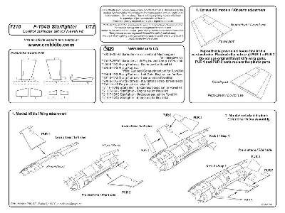 F-104G Starfighter  Control surfaces set 1/72 for Revell - image 2