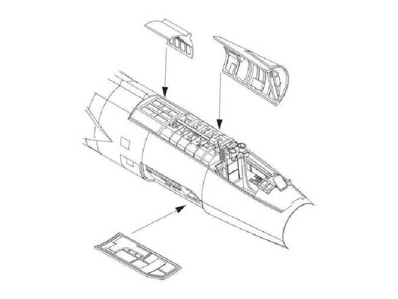 F-104G Starfighter  Electronics boxes 1/72 for Revell - image 1