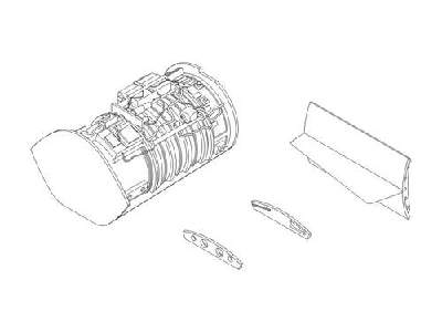 F-104G Starfighter  Engine set 1/72 for Revell - image 1