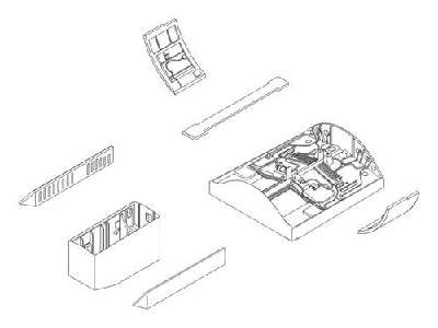 F-104G Starfighter  Undercarriage set 1/72 for Revell - image 1