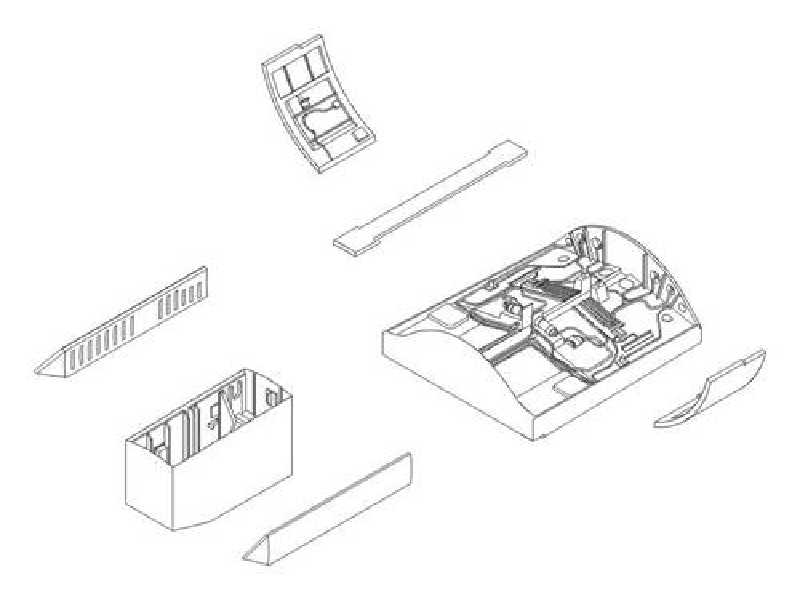 F-104G Starfighter  Undercarriage set 1/72 for Revell - image 1