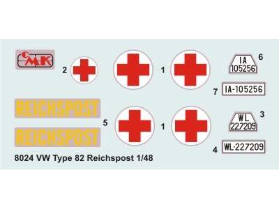 VW Type 82 Reich Post - conversion set for Tamiya - image 4