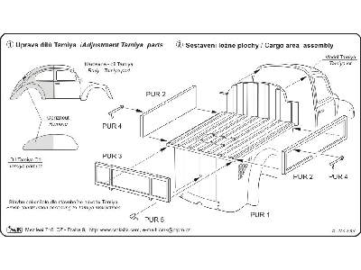 VW Type 82 Pick Up - conversion set for Tamiya - image 3