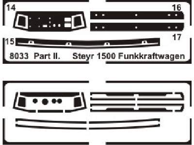 Steyr 1500 Funkkraftwagen (Einheitsfuhrerhaus) - conversion set  - image 3