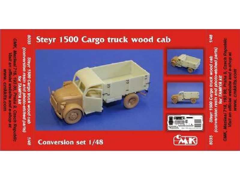 Steyr 1500 Cargo truck wood cab - conversion set for Tamiya - image 1 Steyr 1500 Cargo truck wood cab - conversion set for Tamiya - image 1