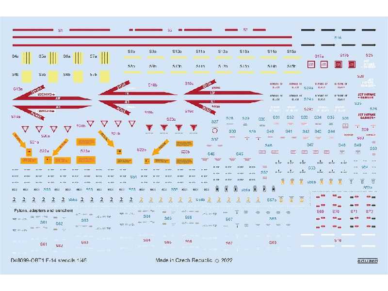 F-14 stencils 1/48 - image 1