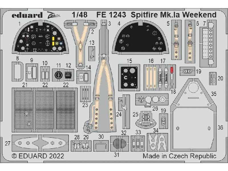 Spitfire Mk. Ia Weekend 1/48 - image 1