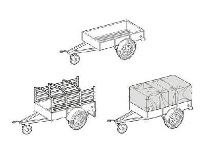 WW II US. Cargo Trailer Ben Hur  Full resin kit 1/48 - image 1