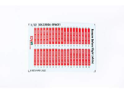 Remove Before Flight (white) SPACE 1/32 - image 1