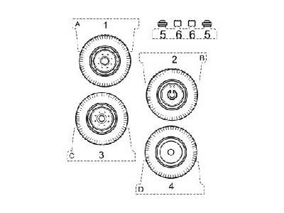 Quad Chevrolet 4x4 - wheels 10.5x20 Cross Country (Firestone) fo - image 1