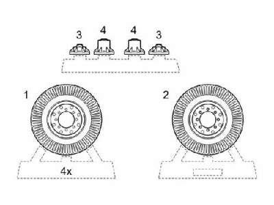 Chevrolet L.R.D.G 30 cwt - Wheels for Tamiya - image 1