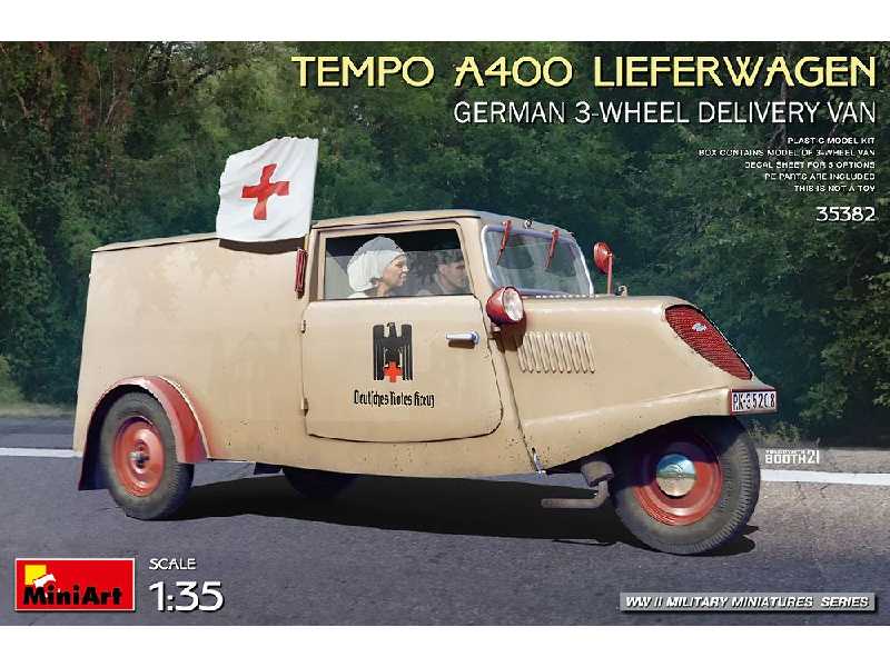 Tempo A400 Lieferwagen. German 3-wheel Delivery Van - image 1