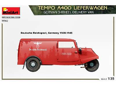 Tempo A400 Lieferwagen. German 3-wheel Delivery Van - image 2