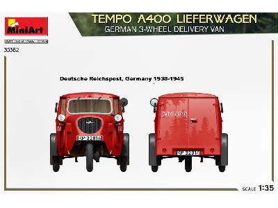 Tempo A400 Lieferwagen. German 3-wheel Delivery Van - image 3