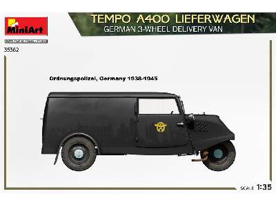Tempo A400 Lieferwagen. German 3-wheel Delivery Van - image 4