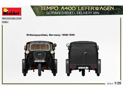 Tempo A400 Lieferwagen. German 3-wheel Delivery Van - image 5