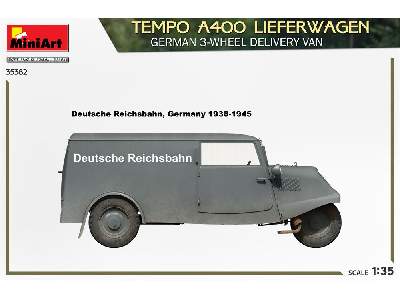 Tempo A400 Lieferwagen. German 3-wheel Delivery Van - image 6