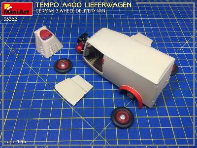 Tempo A400 Lieferwagen. German 3-wheel Delivery Van - image 36