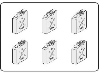 US fuel can WW II (6.pcs) - image 1