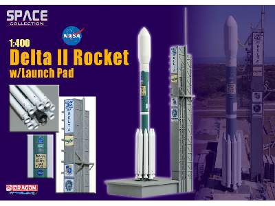 Delta II Rocket w/Launch pad - image 2