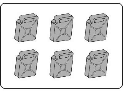 German fuel can WW II (6.pcs) - image 1