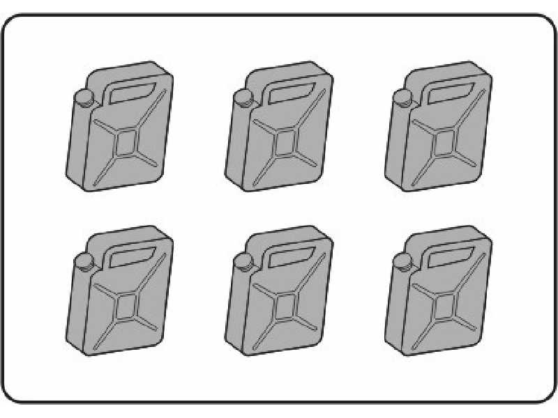 German fuel can WW II (6.pcs) - image 1