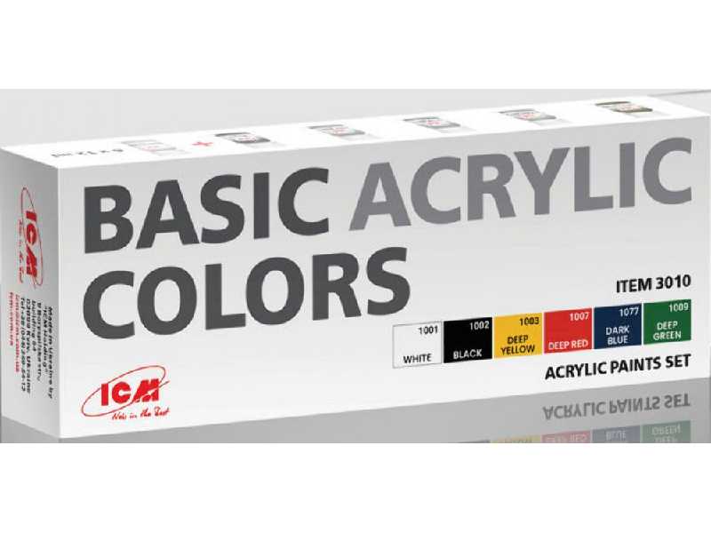 Basic Acrylic Colors - paint set - image 1