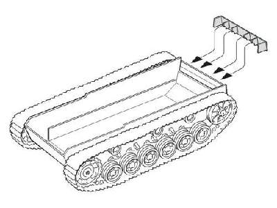 Pz. Kpfw III  Correction Rear hull Armor for Tamiya kit - image 1