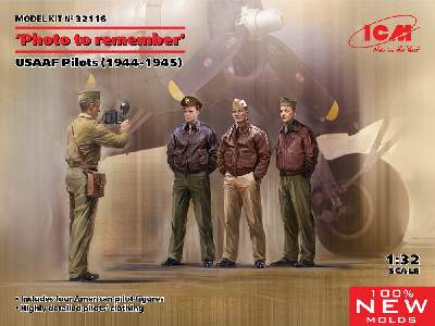 &#8221;photo To Remember&#8221; Usaaf Pilots (1944-1945) - image 1