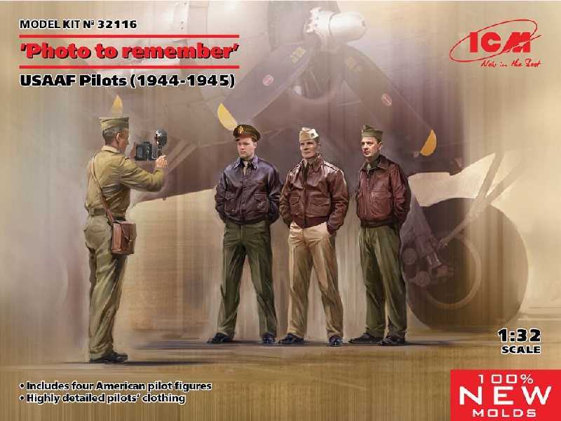&#8221;photo To Remember&#8221; Usaaf Pilots (1944-1945) - image 1