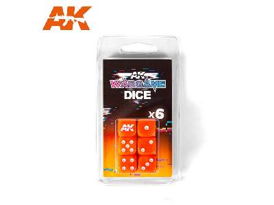 Set 6 Dice (Orange) - image 1