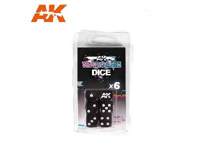 Set 6 Dice (Black) - image 1